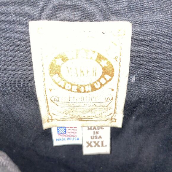 WAH Maker Men’s Western Vest Size 2XL Brown Striped Cowboy Rodeo Outdoors - Picture 2 of 12